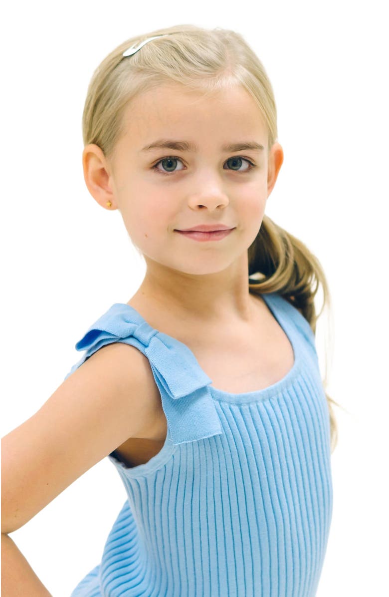 Hope & Henry Girls' Bow Sweater Tank, Alternate, color, Cornflower Blue