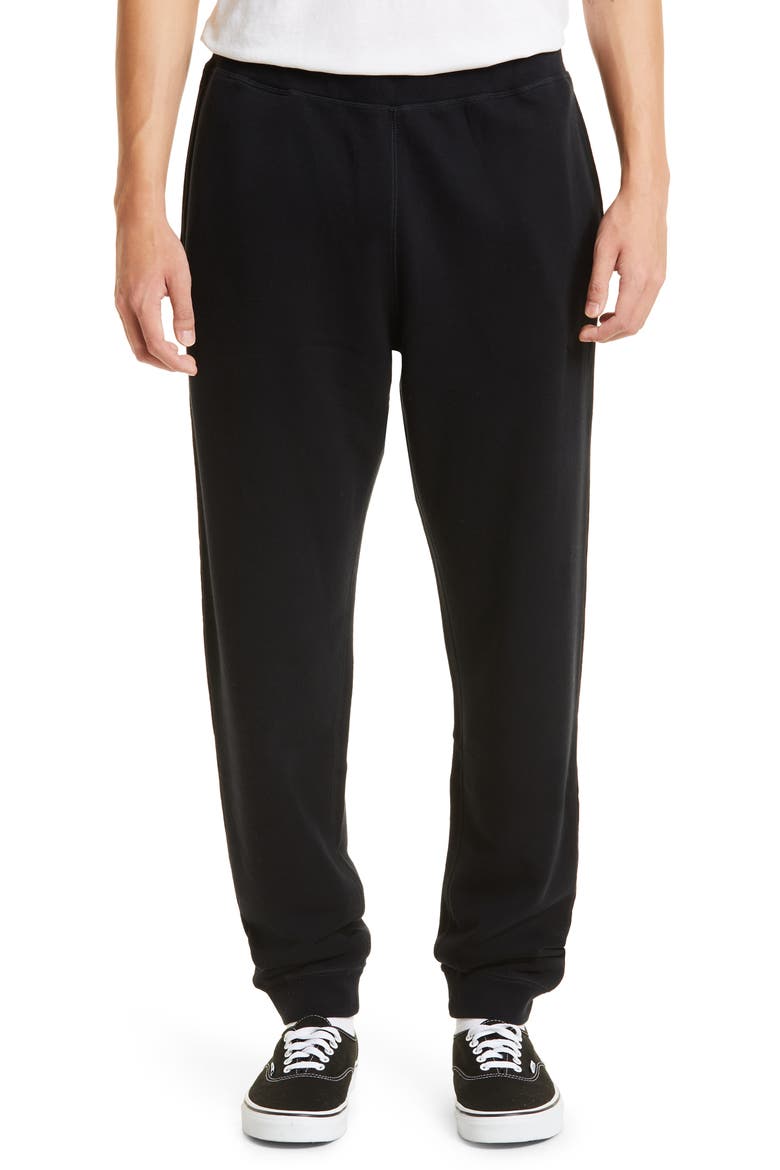Men's Cotton French Terry Joggers, Main, color, BLACK