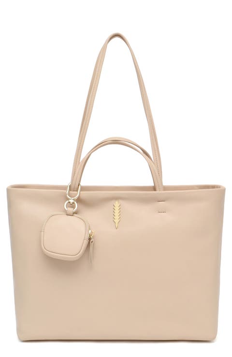 Liz East/West Leather Tote Bag