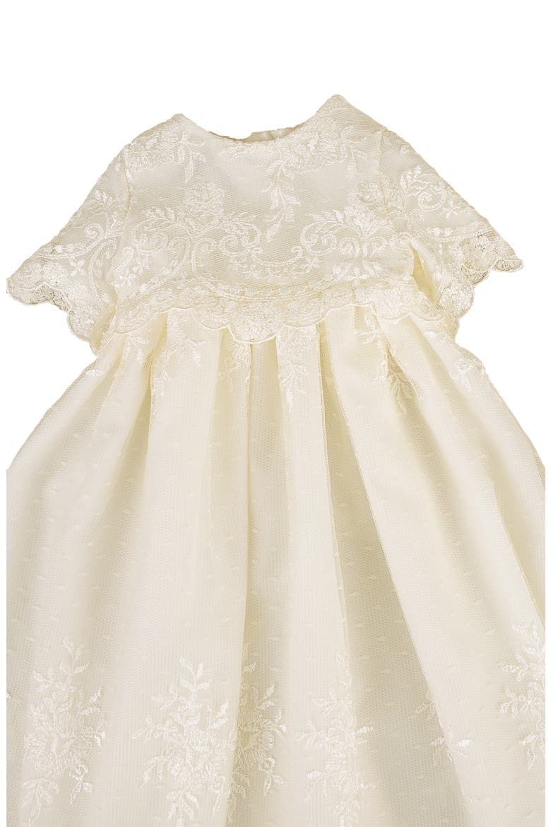 Christening Gown, Shawl, Slip & Bonnet Set, Alternate, color, IVORY