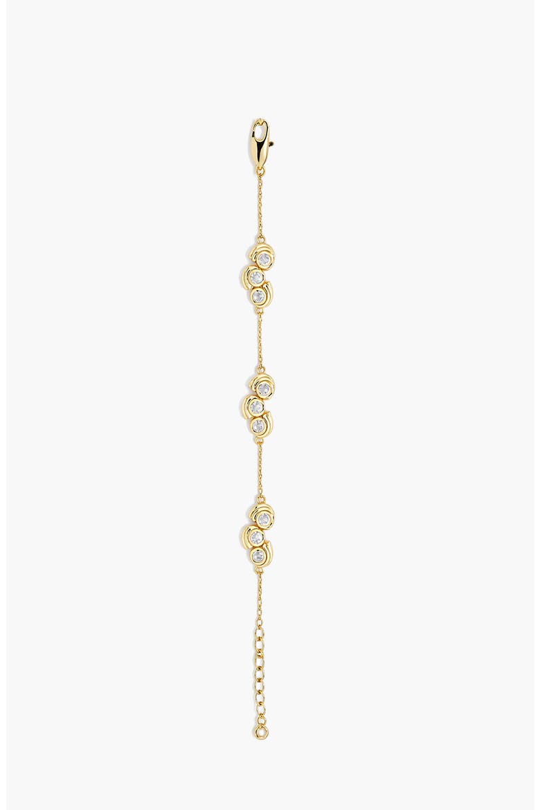 Mavlo Chain Crystal Bracelet In Gold & Crystals, Alternate, color, Gold