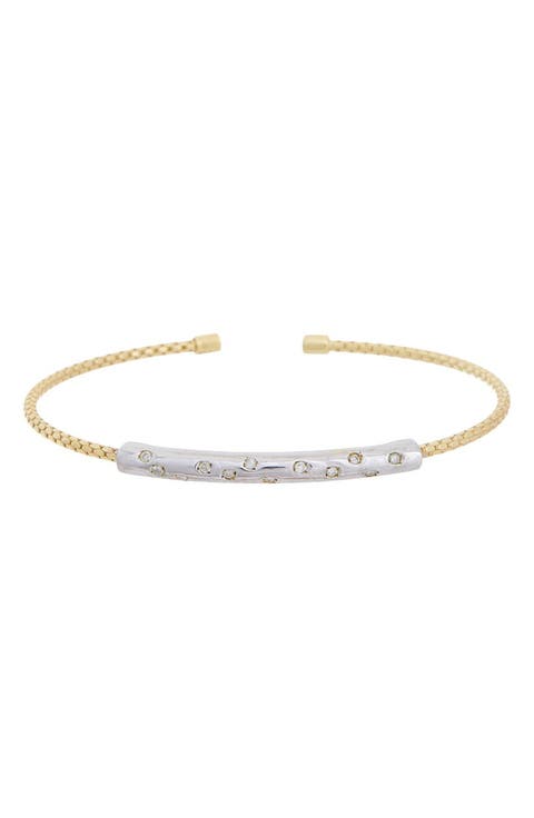 Diamond Mesh Cuff Bangle