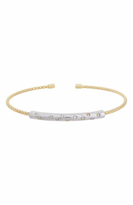 Diamond Mesh Cuff Bangle