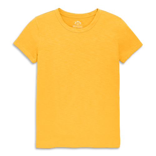 Primary Adult Classic Slub Crewneck Tee In Sunflower
