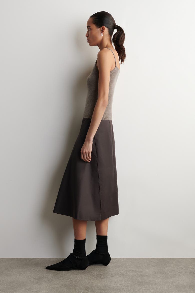 Cashmere Tank Top, Alternate, color, BROWN MÉLANGE