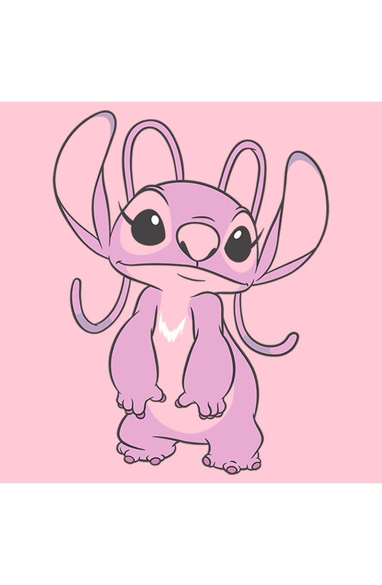 Lilo & Stitch Girl's Lilo & Stitch Angel Large Portrait Graphic T-Shirt, Alternate, color, Light Pink