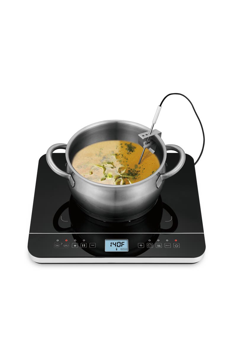 Salton Induction Cooktop with Temperature Probe, Alternate, color, Black
