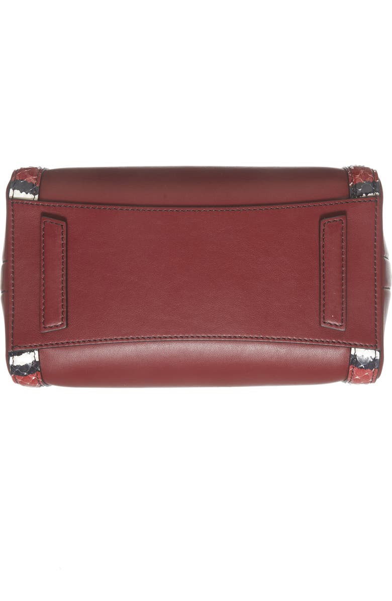 Givenchy Antigona Genuine Snakeskin & Calfskin Leather Satchel, Alternate, color,