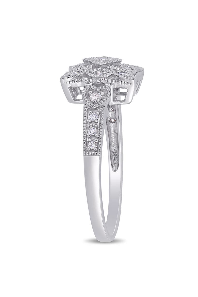 Diamond Vintage Ring 10k White Gold, Alternate, color, White Gold