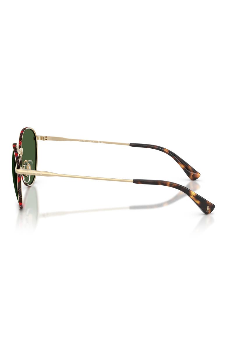 53mm Phantos Sunglasses, Alternate, color, SHINY PALE GOLD / BOTTLE GREEN