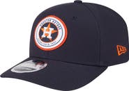 New Era Men's New Era Navy Houston Astros Circle Patch 9SEVENTY Stretch-Snap Hat