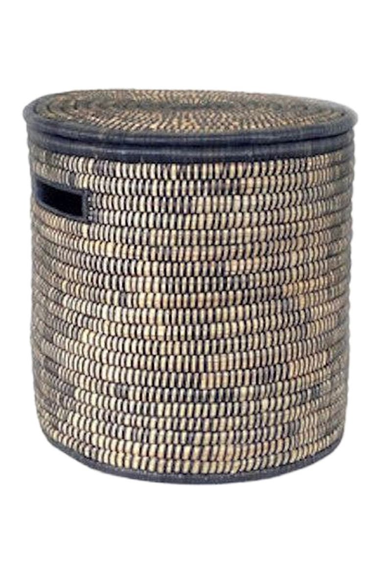 Black Malawi Basket, Alternate, color, Black