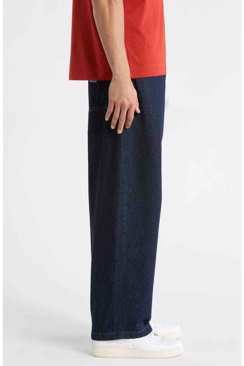 Brandon Loose Straight Leg Jeans, Alternate, color, BLUE (RINSED)