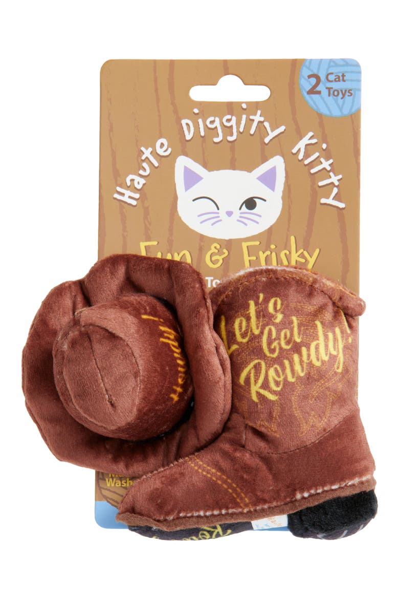 2-Pack Kitty Cowboy Toys, Main, color, BROWN