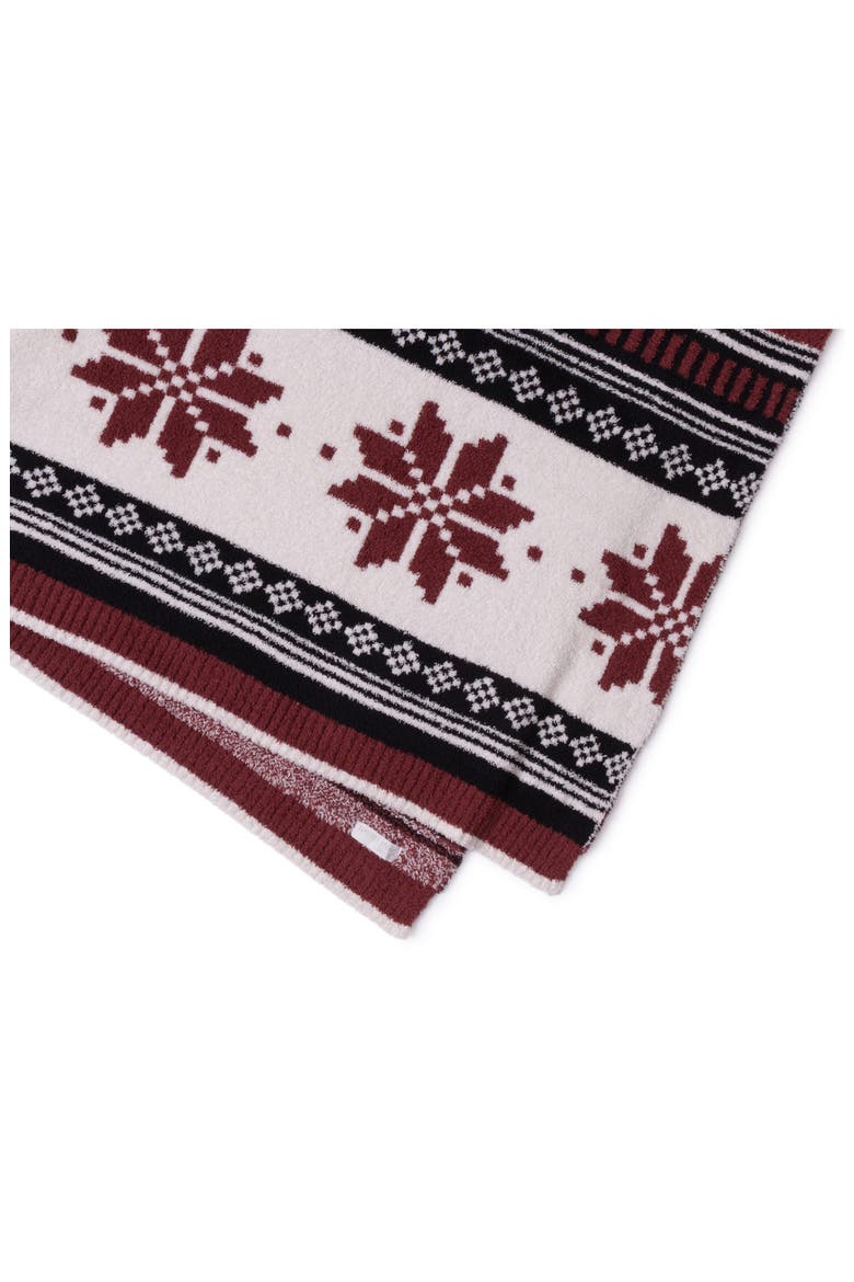 CozyChic® Fair Isle Throw Blanket, Alternate, color, CRIMSON MULTI