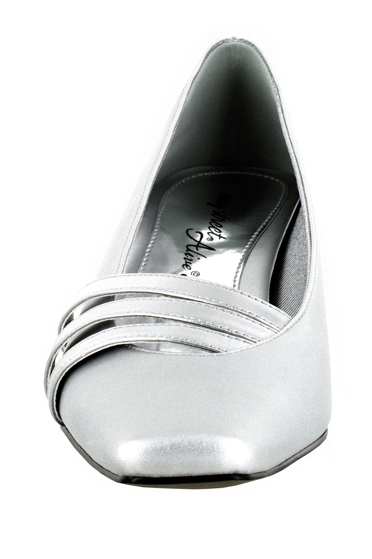 Entice Block Heel Pump - Multiple Widths Available, Alternate, color, SILVER SATIN