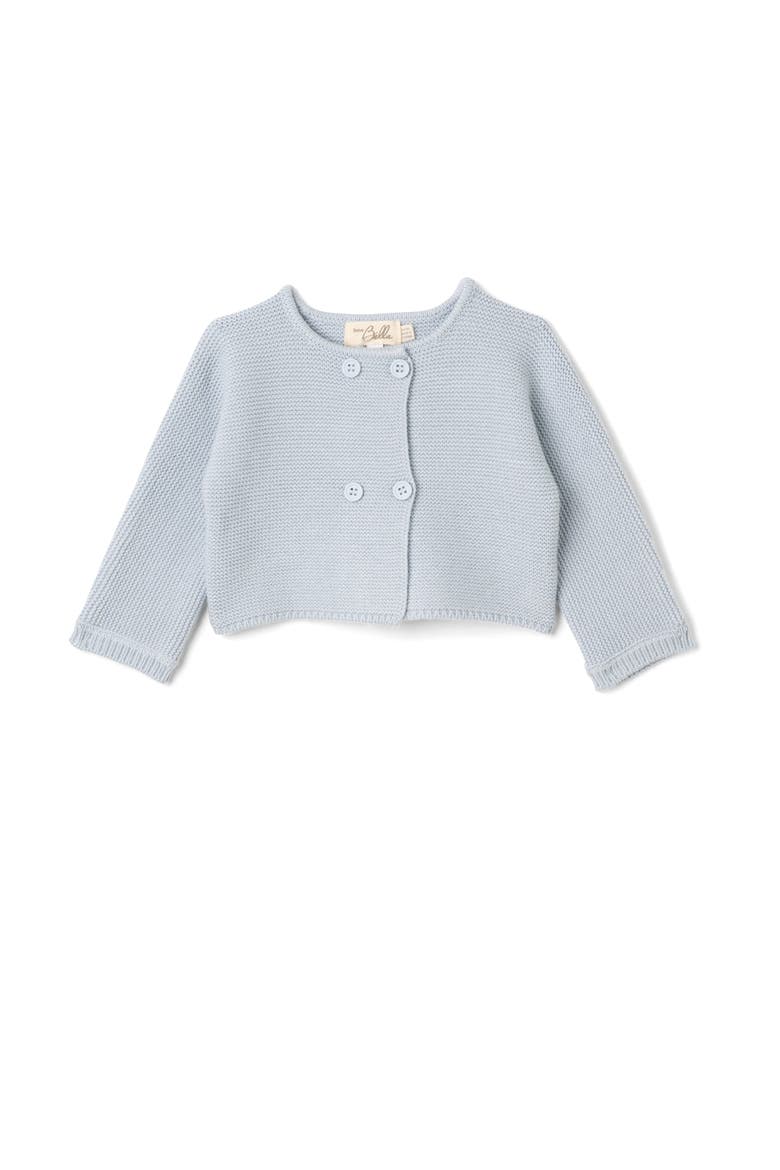 Front Button Double Breasted Knit Cardigan, Main, color, Blue