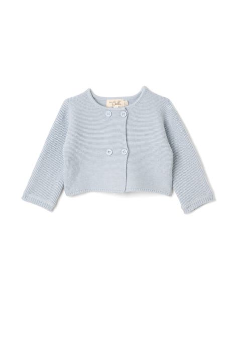 Front Button Double Breasted Knit Cardigan