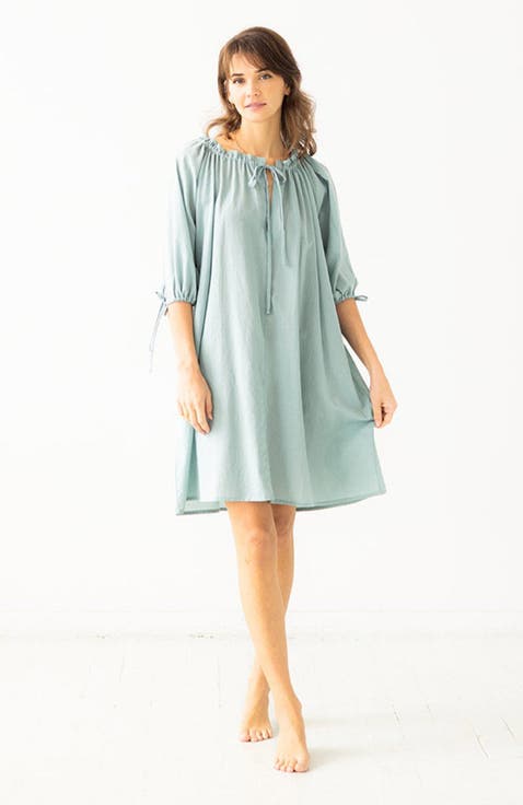 Antoinette Off-Shoulder Cotton Tunic