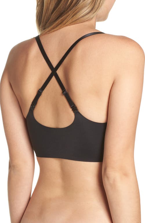True & Co. True Body Triangle Convertible Strap Bralette In Black