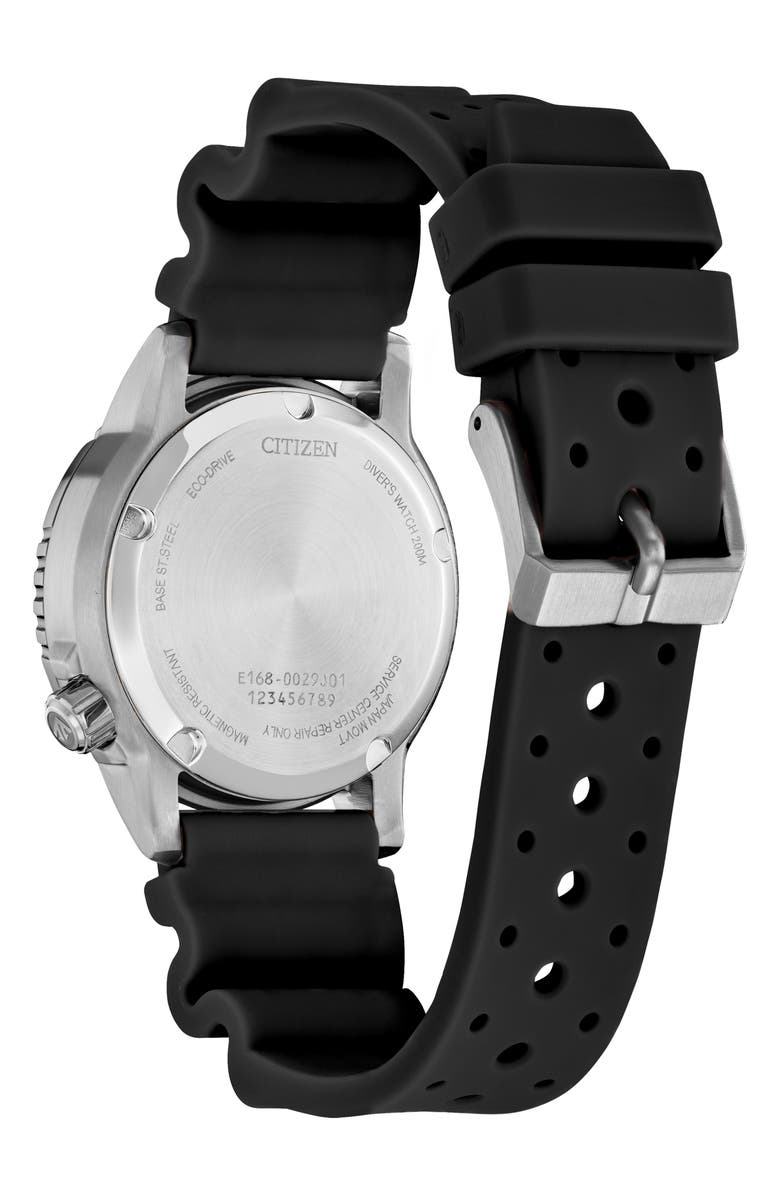 Citizen Promaster Sea Polyurethane Strap Watch, 36.5mm, Alternate, color, Black