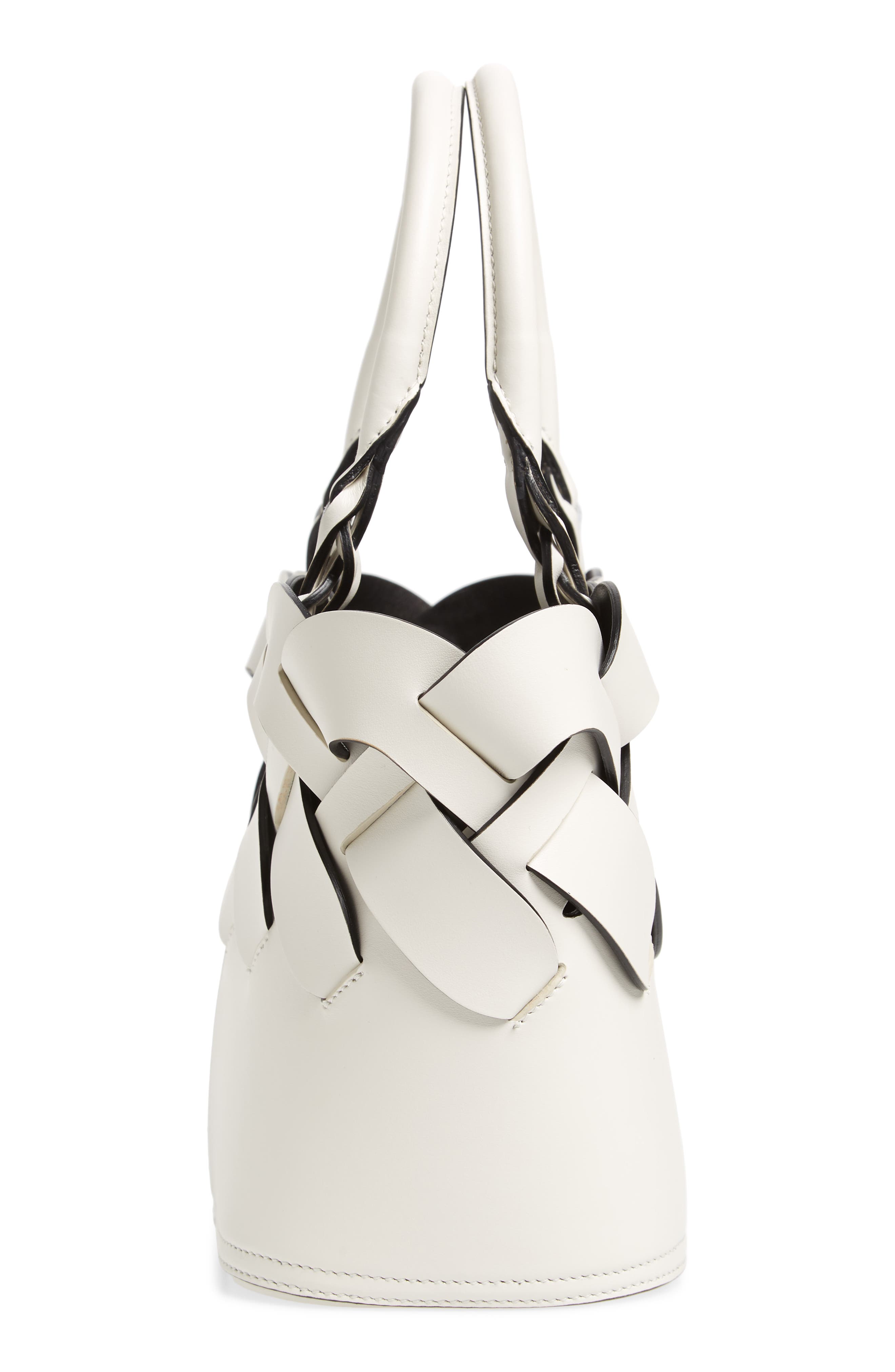 Prada Intreccio Vitello Small Bucket Bag, Alternate, color, 