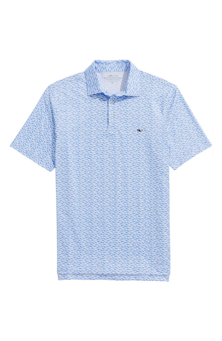 vineyard vines Sankaty Performance Polo, Main, color, Bluff Fish White Cap