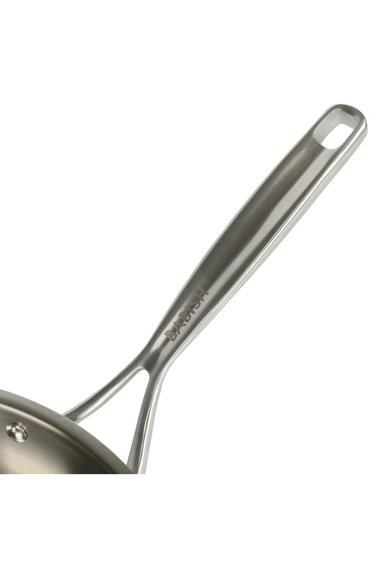 12 Inch Tri Ply Stainless Steel Frying Pan with Lid, Alternate, color, Stainless Steel