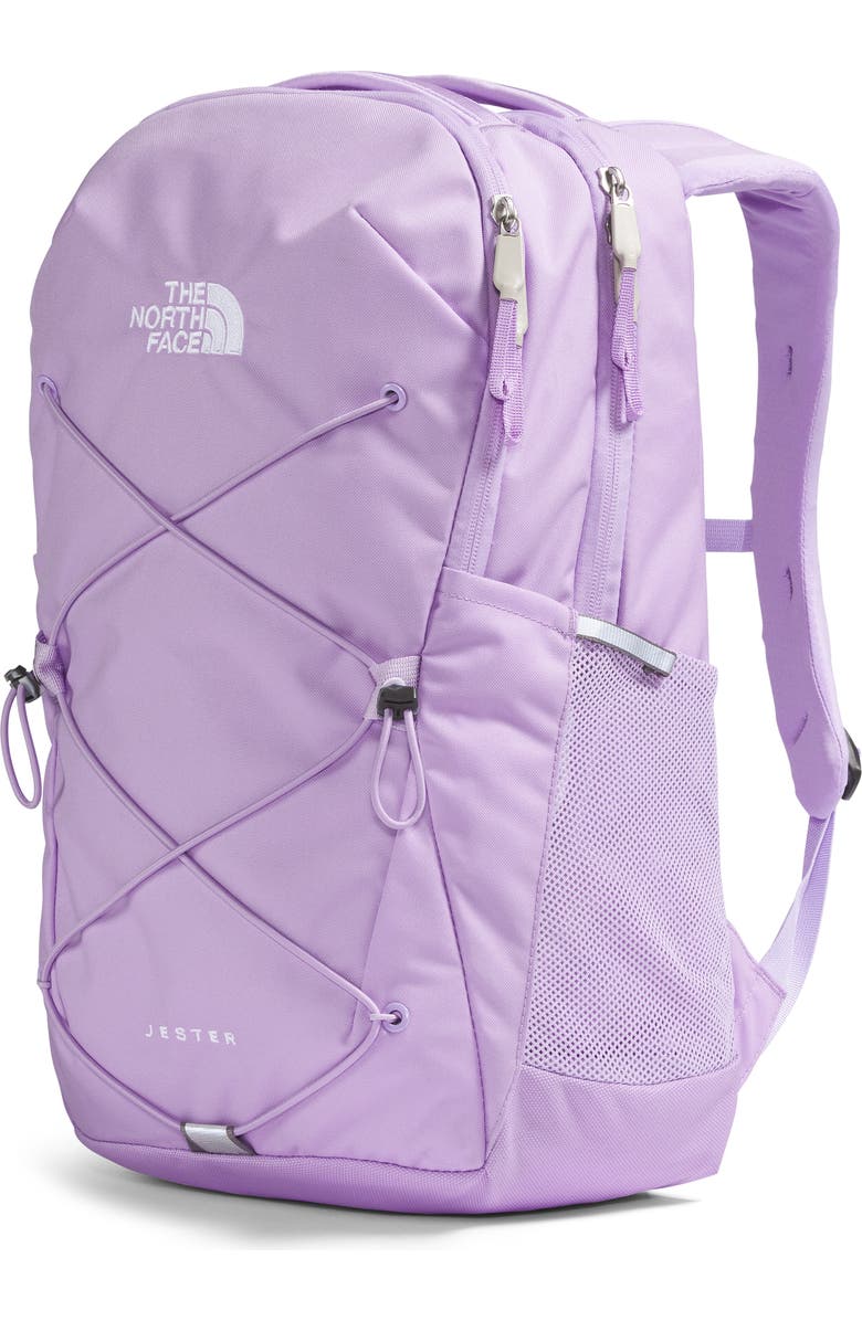 The North Face Jester Water Repellent Backpack, Alternate, color, Lite Lilac/ Icy Lilac/ White