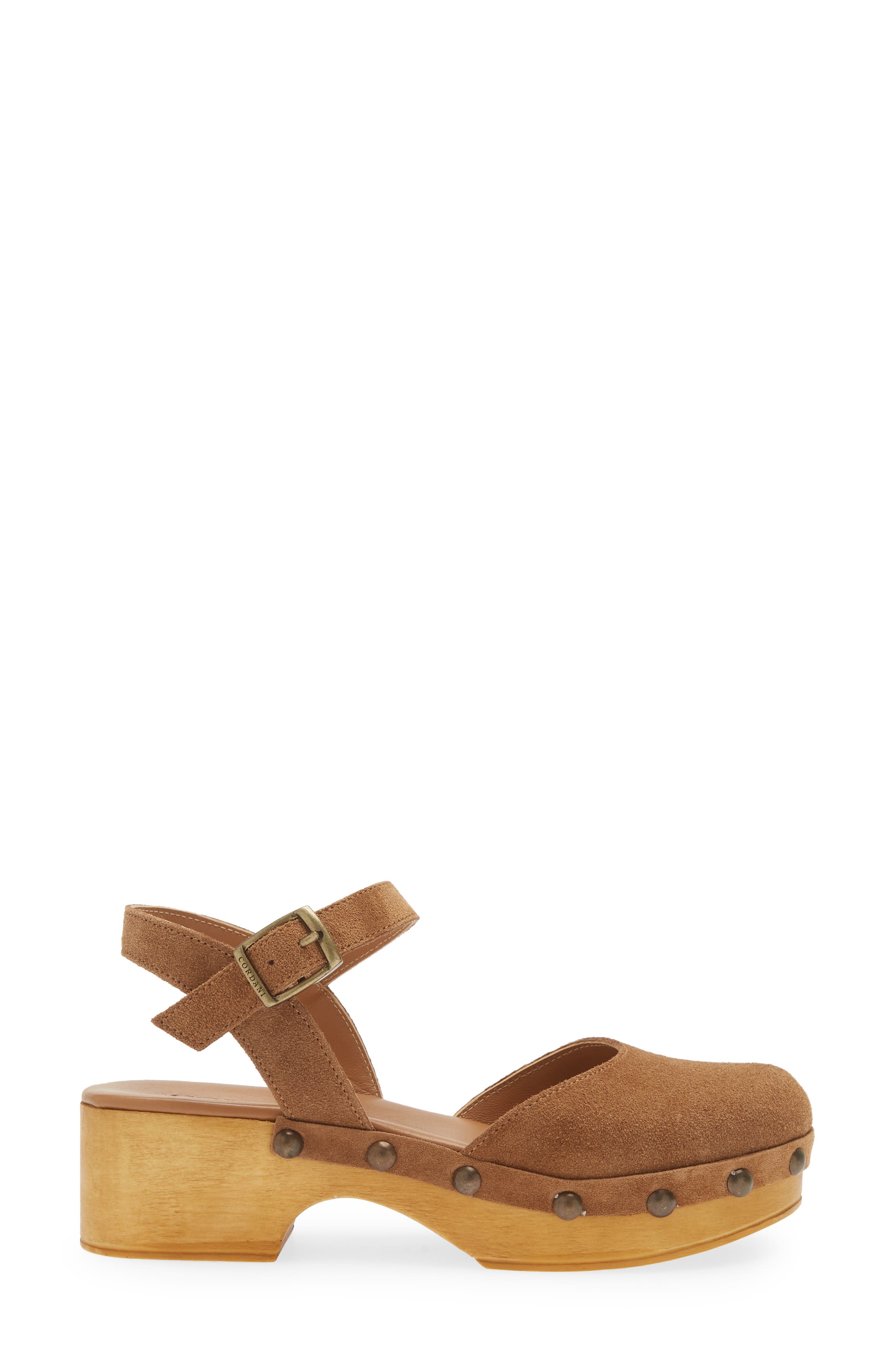 Cordani Winston Ankle Strap Platform Clog, Alternate, color, Crosta Clove