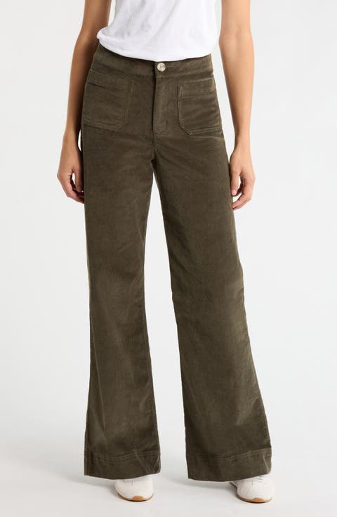 Everyday Patch Pocket Cotton Blend Corduroy Pants