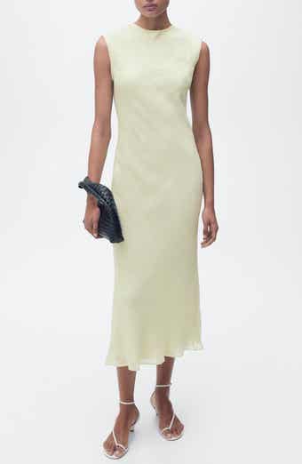 MANGO Crinkle Midi Dress