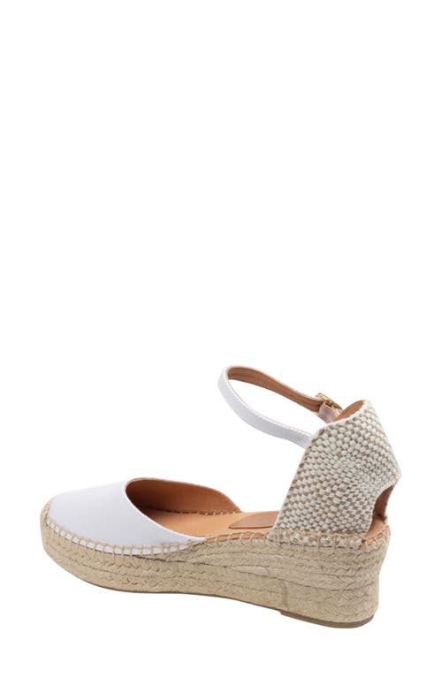Patricia Green Leon Espadrille Lace-up Wedge In White