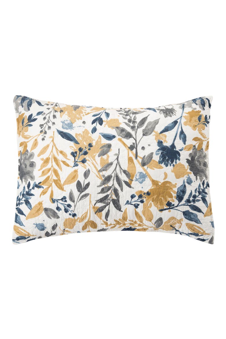 Natural Home Cotton Quilt Set - Reversible and Machine Washable, Alternate, color, Yellow