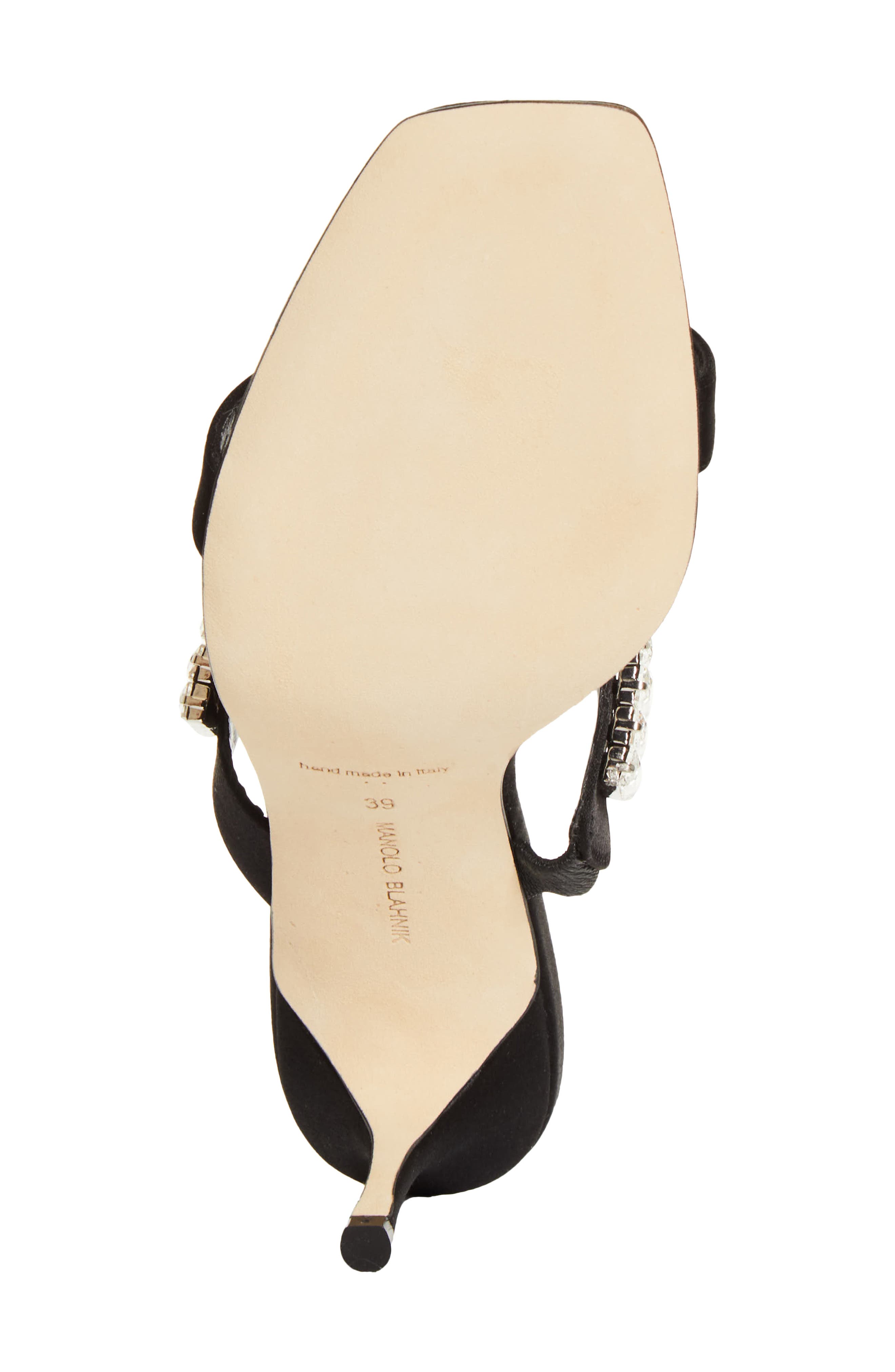 Manolo Blahnik Sako Bay Crystal Embellished Sandal, Alternate, color, Black