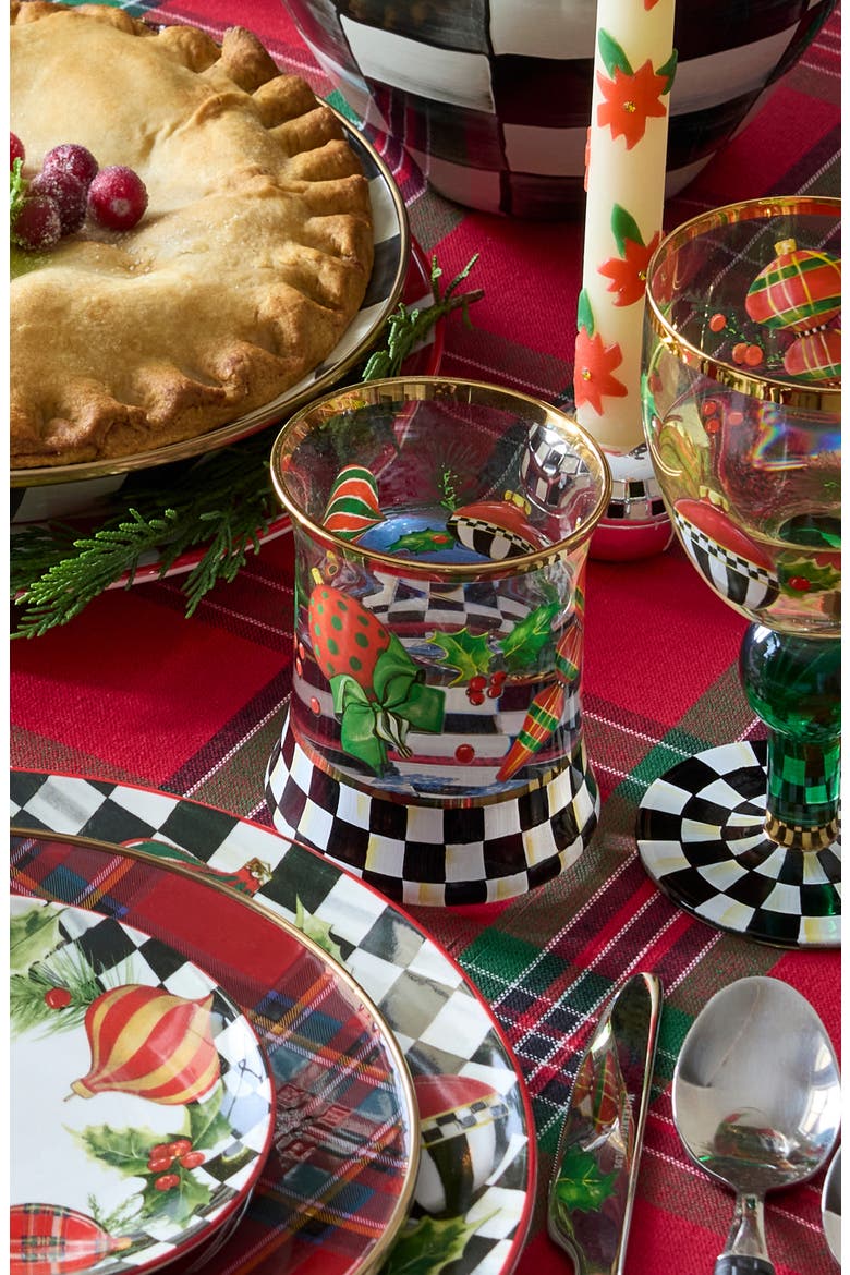 Set of 2 Deck the Halls Tumblers, Alternate, color, GREEN