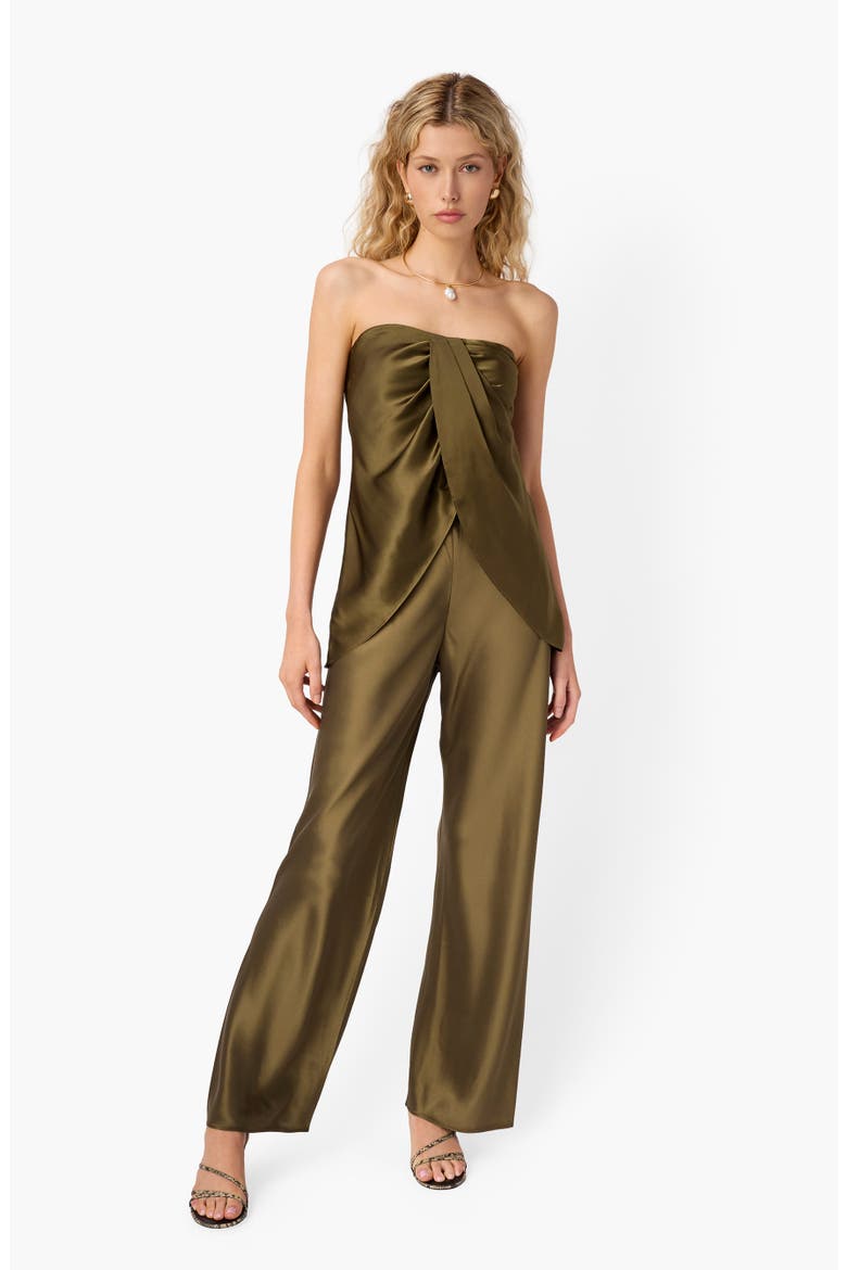Bristol Satin Pants, Alternate, color, GROVE