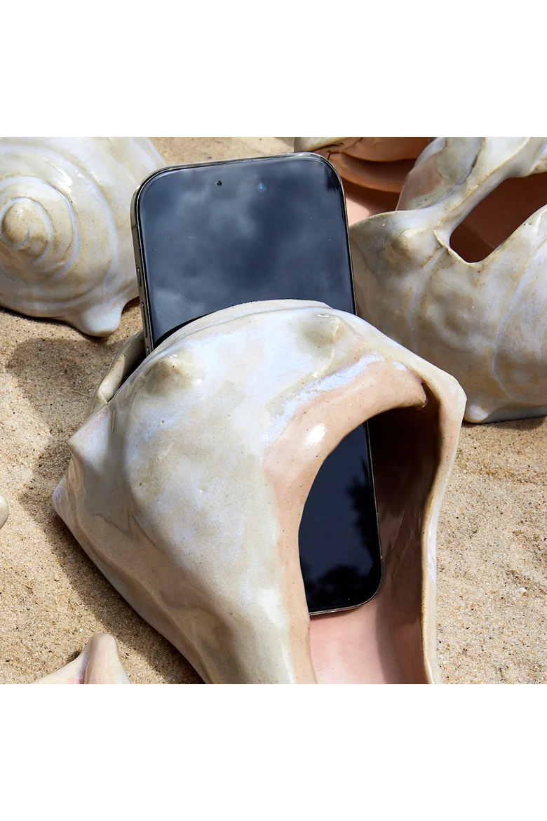 Hand Sculpted Conch Shell Speaker, Alternate, color, Multi