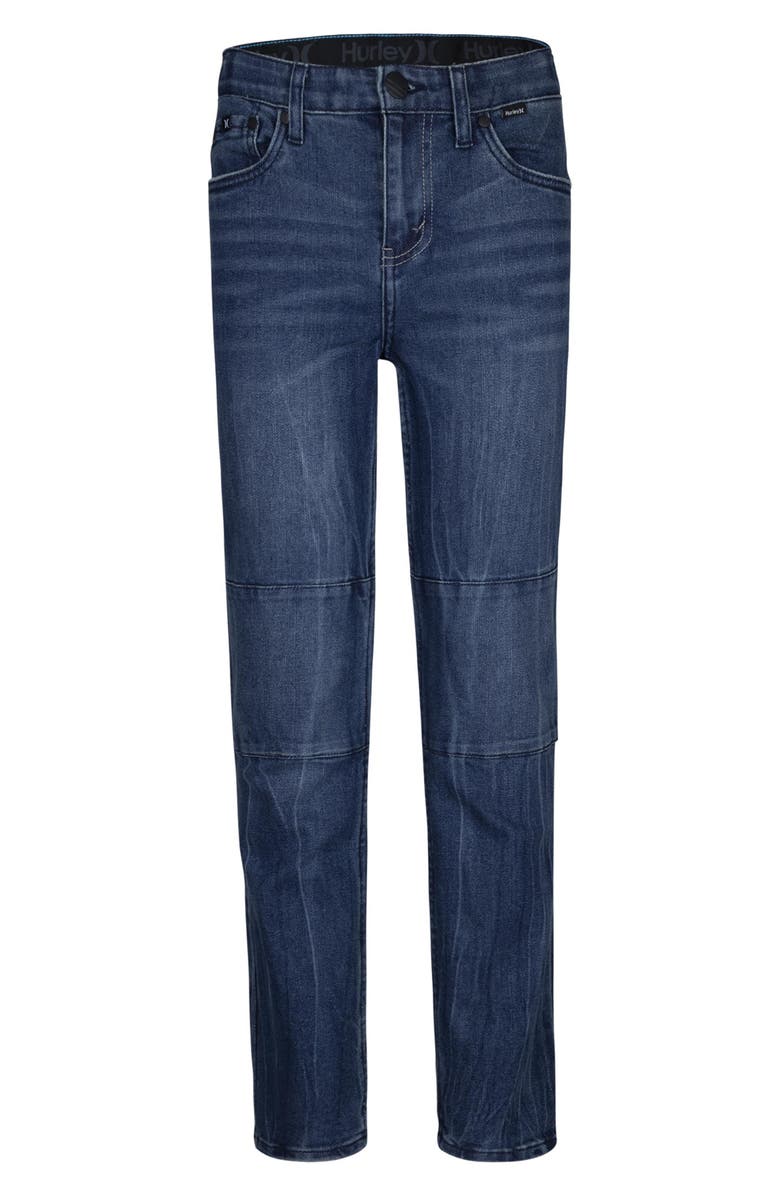 Hurley Kids' Regular Tapered 5-Pocket Denim Jeans, Main, color,