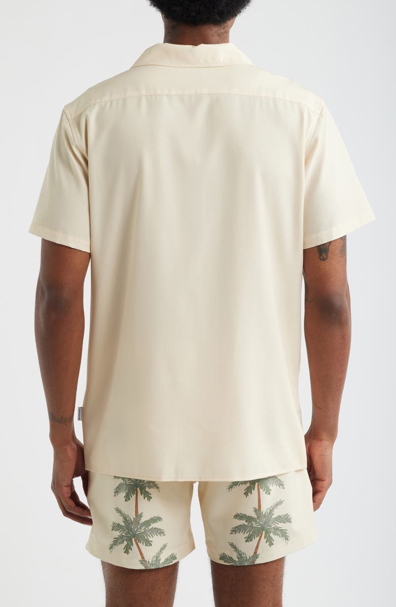 MAVRANS Palm Row Weekend Camp Shirt, Alternate, color, Light Green