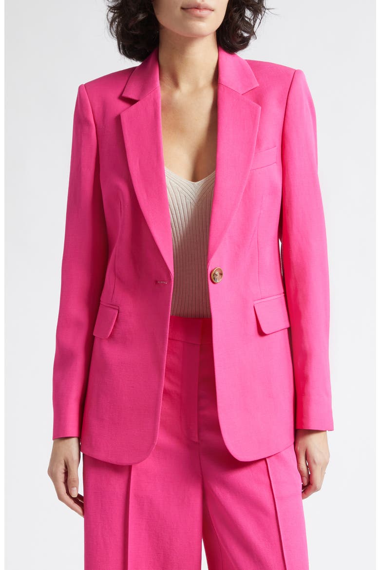 Charli One-Button Jacket, Main, color, PINK