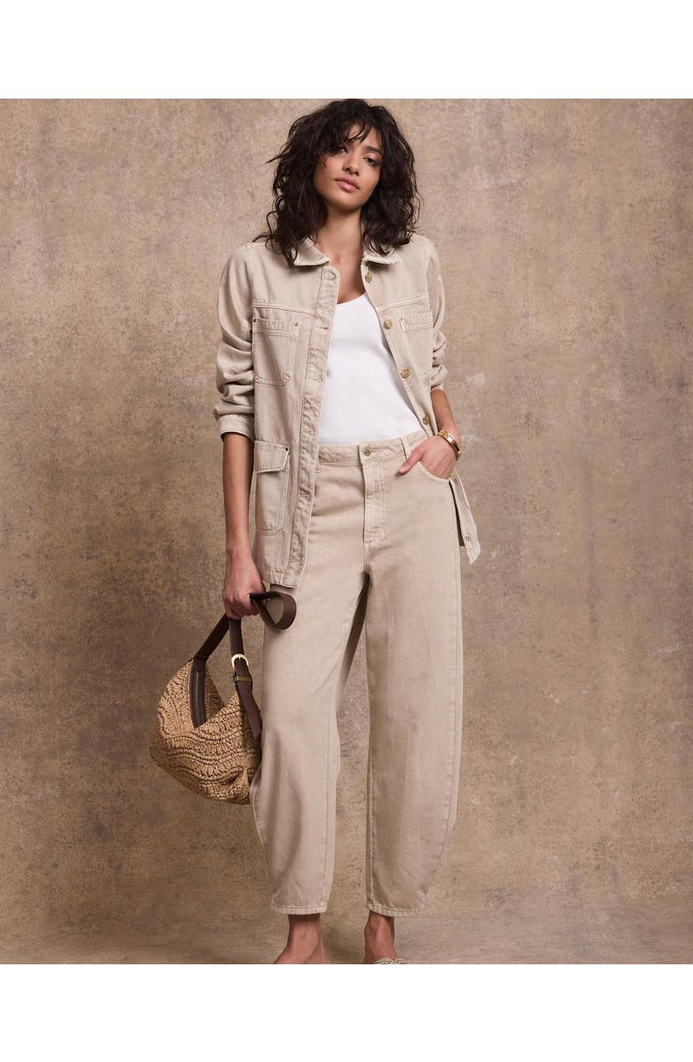 MINT VELVET Balloon Popper Jeans, Alternate, color, Neutral