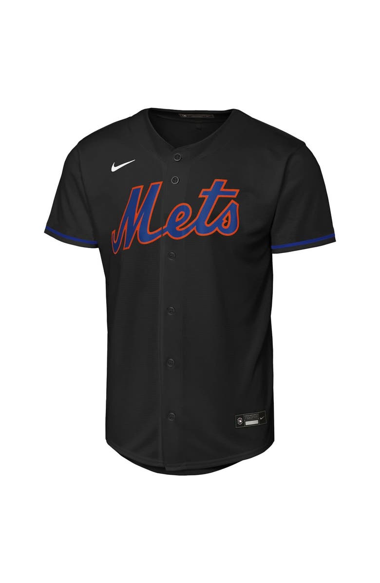 Nike Youth Nike  Black New York Mets Alternate Replica 2.0 Jersey, Alternate, color, 