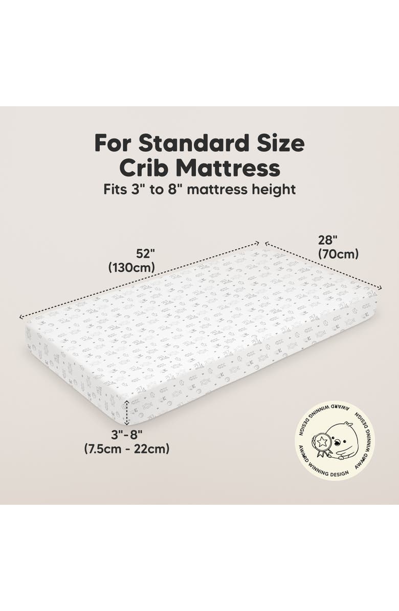 KeaBabies Soothe Fitted Crib Sheet, Alternate, color, Woodland