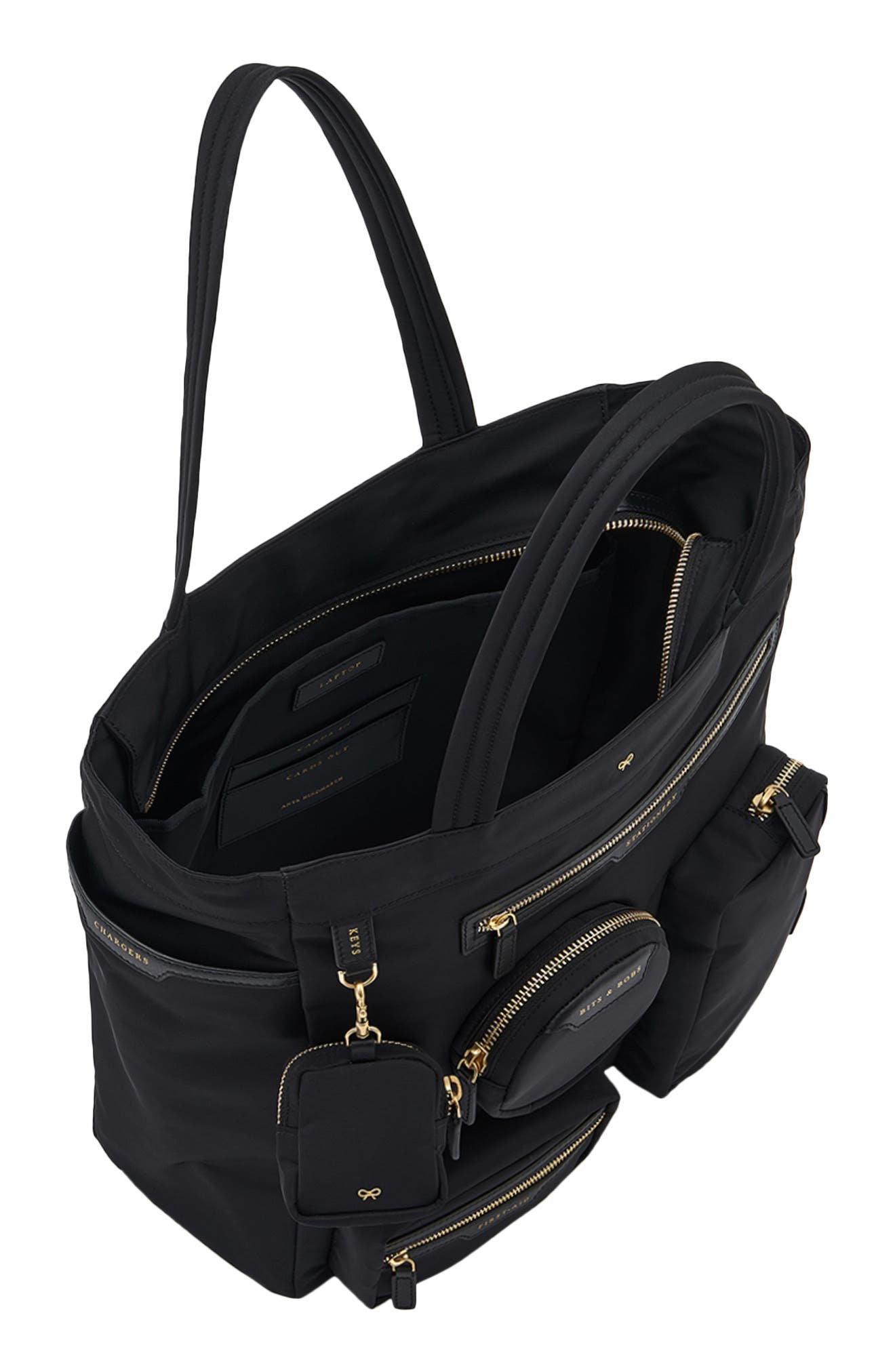 Anya Hindmarch Working From Home Nylon Tote, Alternate, color, 