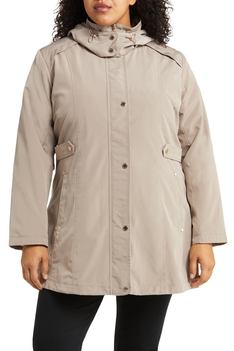 Water Resistant Rain Jacket, Alternate, color, TAUPE