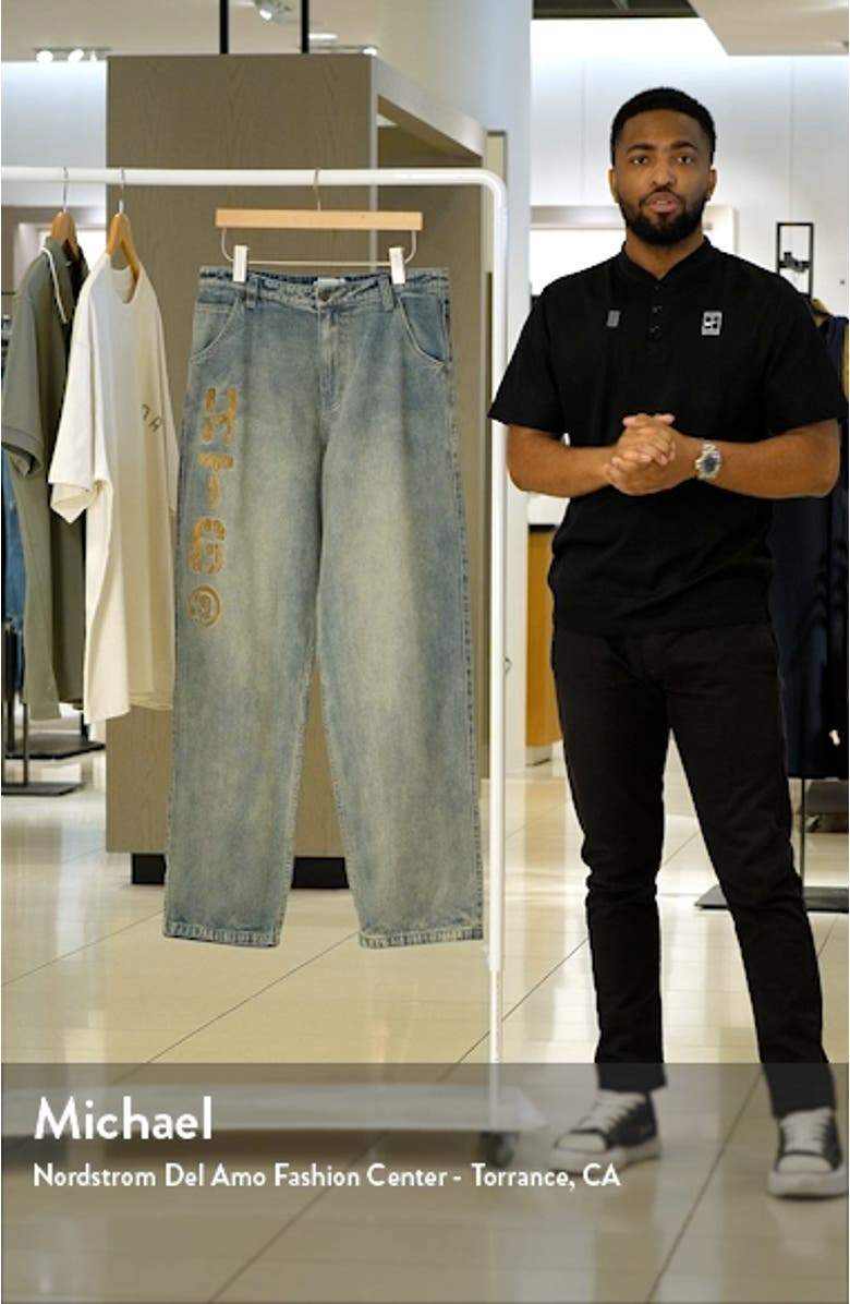 HTG Branded Straight Leg Jeans, sales video thumbnail