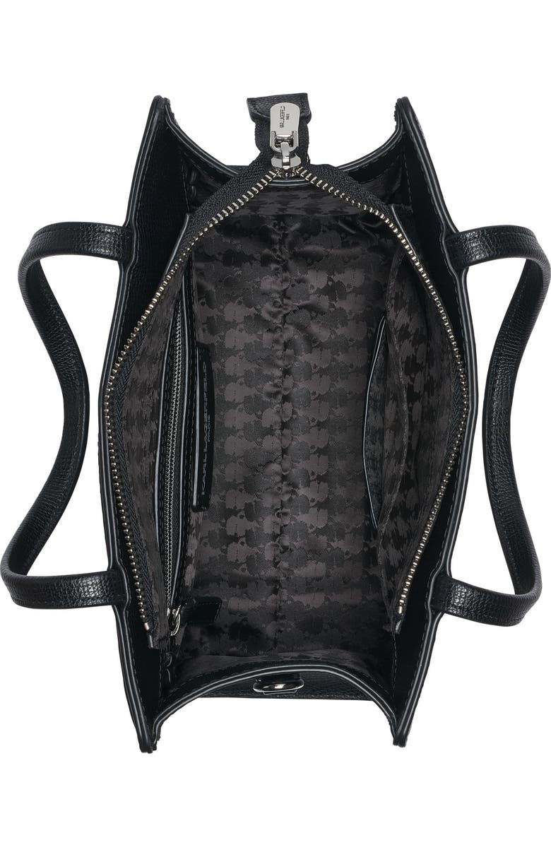 KARL LAGERFELD PARIS Maybelle Satchel, Alternate, color, Black Shimmer