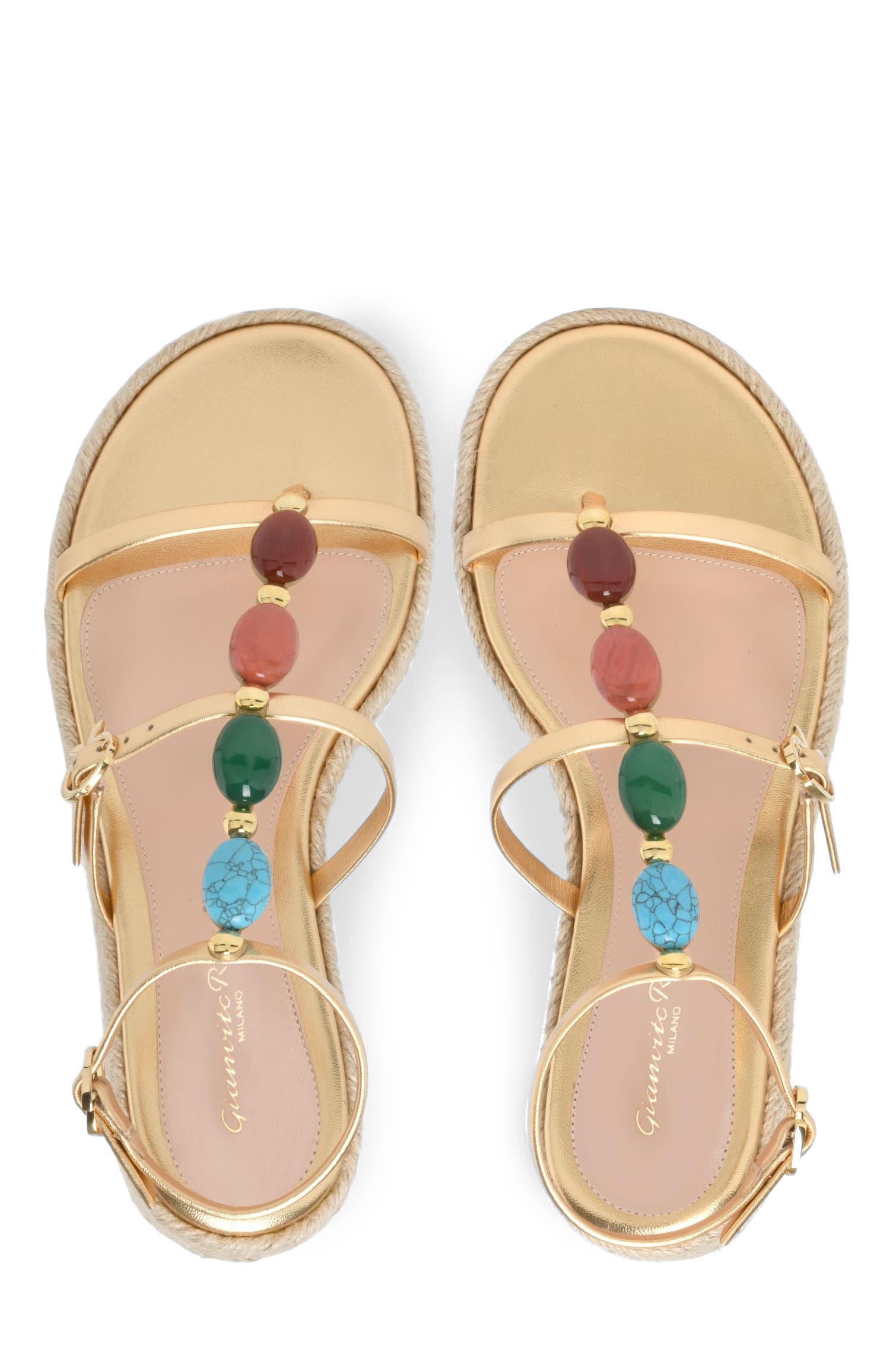 Gianvito Rossi Shanti Beach Sandals, Alternate, color, 