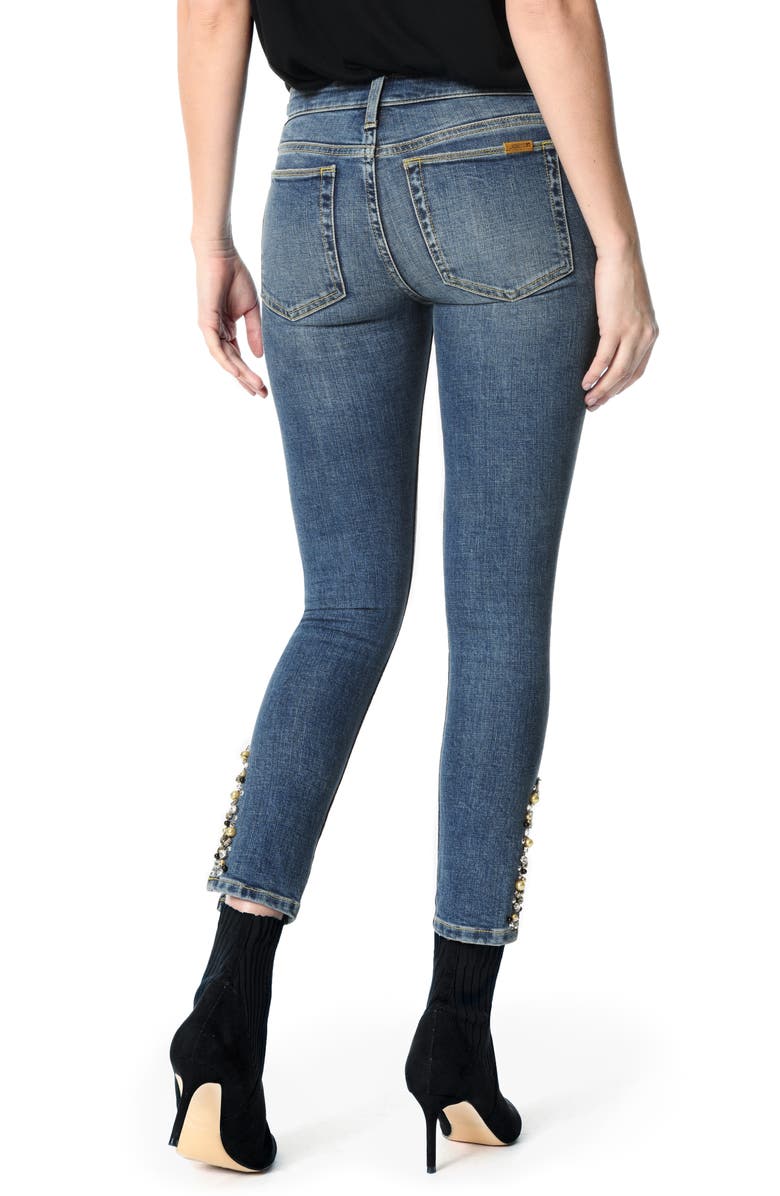 Joe's Icon Embellished Slit Ankle Skinny Jeans, Alternate, color, 